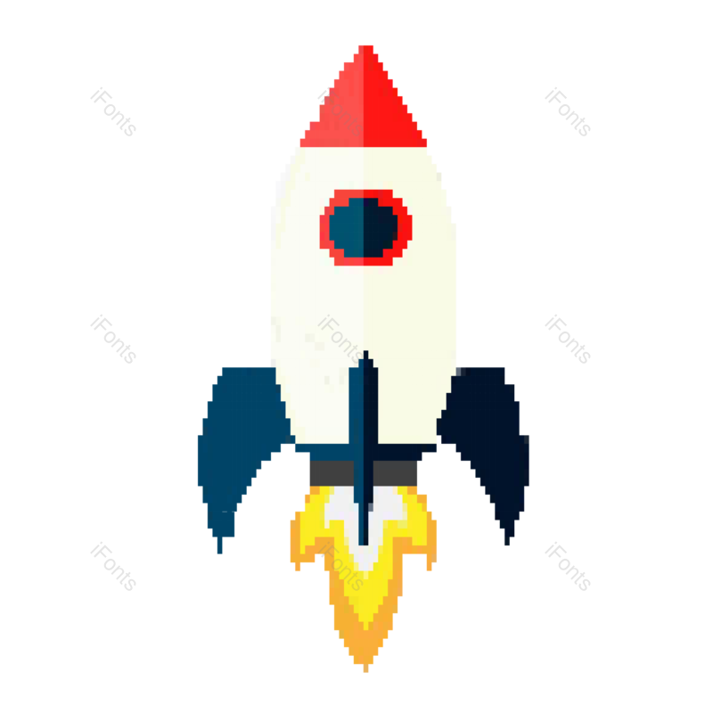 装饰图片,元素元素,火箭PNG,火箭图标免抠素材